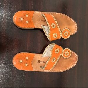 Jack Roger’s | Orange & Gold Sandals | Size 6